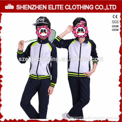 Newest Design Hot Selling Black and Green Cheap Tracksuit for Kids